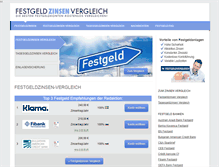 Tablet Screenshot of festgeld-zinsen-vergleich.com